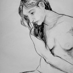 Sketch of a young lady.